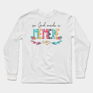 So God Made A Memere Happy Mother's Day Long Sleeve T-Shirt